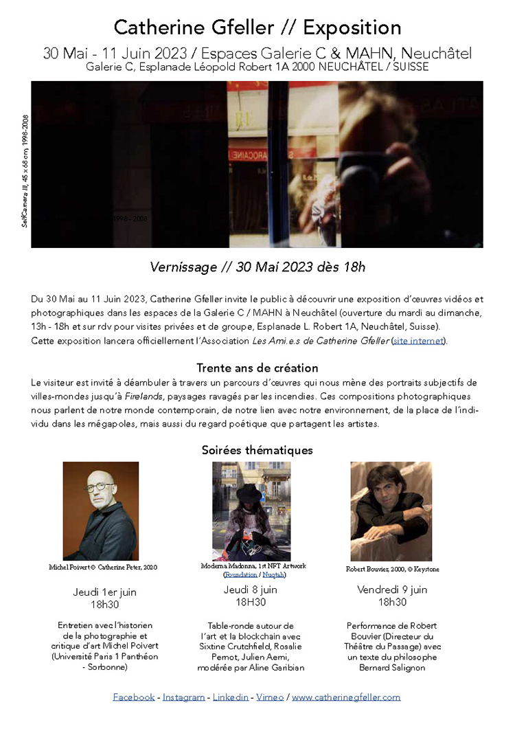 Exposition rétrospective / 30 Mai - 11 Juin Neuchâtel, Espaces de la Galerie C / MAHN